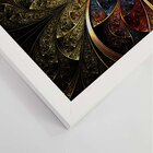 Quadro Com Moldura Vitral Abstrato