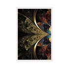 Quadro Com Moldura Vitral Abstrato