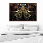 Quadro Com Moldura Vitral Abstrato