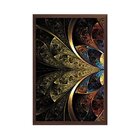 Quadro Com Moldura Vitral Abstrato