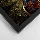 Quadro Com Moldura Vitral Abstrato