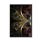 Quadro Com Moldura Vitral Abstrato