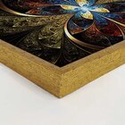 Quadro Com Moldura Vitral Abstrato