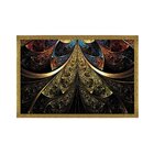 Quadro Com Moldura Vitral Abstrato