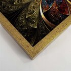 Quadro Com Moldura Vitral Abstrato