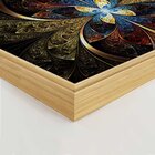 Quadro Com Moldura Vitral Abstrato