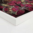 Quadro Com Moldura Vitral Rosa