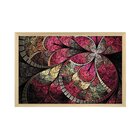 Quadro Com Moldura Vitral Rosa