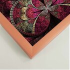 Quadro Com Moldura Vitral Rosa