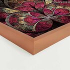 Quadro Com Moldura Vitral Rosa