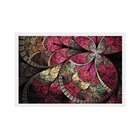 Quadro Com Moldura Vitral Rosa