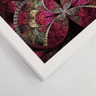 Quadro Com Moldura Vitral Rosa