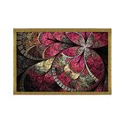 Quadro Com Moldura Vitral Rosa