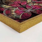 Quadro Com Moldura Vitral Rosa