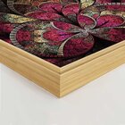 Quadro Com Moldura Vitral Rosa