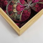 Quadro Com Moldura Vitral Rosa
