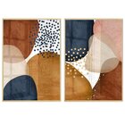 Quadro Com Vidro Decorativo Com Vidro Boho Colorido Quarto Sa