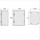 Quadro Comando Pvc 30x30x20 Cinza