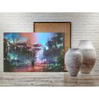 Quadro Conceitual Paisagem Bem Vindo Á  Marte - 150x80cm