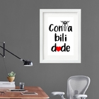 Quadro Contabilidade - 60x48cm Moldura:madeira Branca