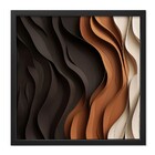 Quadro Decorativo Contemporâneo com Vidro 100x100cm Abstrato Arte Própria