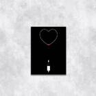 Quadro Coração Carregando 45x34cm - Com Vidro Moldura:madeira