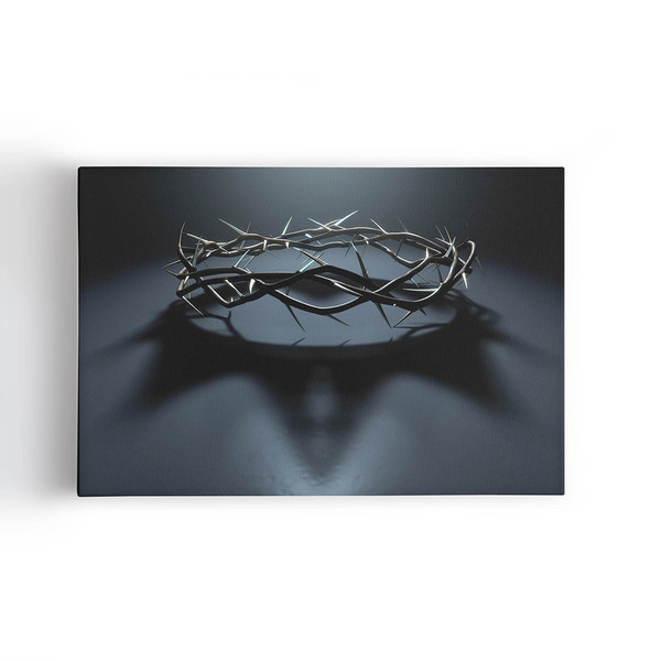Quadro Coroa De Espinhos Jesus Cristo Foto Canvas 60x40cm