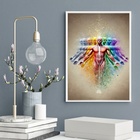 Quadro Corpos Sutis - Saúde Holística 33x24cm Moldura Preta