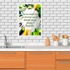 Quadro Cozinha Alimentação Saudável 24x18cm Moldura Preta