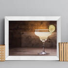 Quadro Cozinha Bebida Margarita 33x43cm Moldura Branca