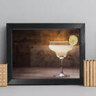 Quadro Cozinha Bebida Margarita 33x43cm Moldura Preta