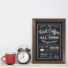 Quadro Cozinha e Bar Café Best Coffee 22x32cm Moldura Marrom