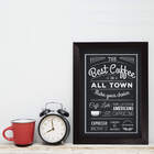 Quadro Cozinha e Bar Café Best Coffee 33x43cm Moldura Preta