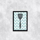 Quadro Cozinha Espátula 24x18cm Moldura:madeira Branca