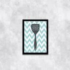 Quadro Cozinha Espátula 33x24cm - Com Vidro Moldura:madeira B