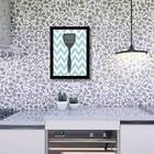 Quadro Cozinha Espátula 33x24cm - Com Vidro Moldura:madeira B