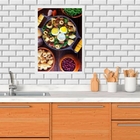 Quadro Cozinha Fotografia Feijão Tropeiro 24x18cm Moldura Pre