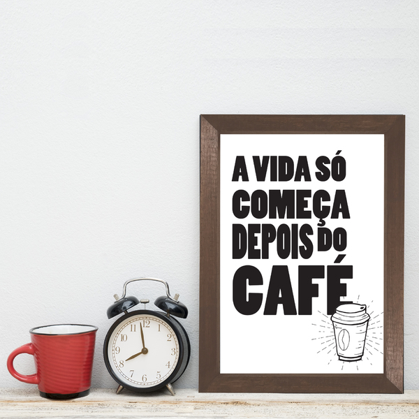 Quadro Cozinha Frase Depois Do Cafe Com Moldura Marrom 22x32cm Leroy Merlin Faz bastante tempo que nao partilho este tipo de pesquisas. moldura marrom 22x32cm leroy merlin