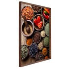 Quadro Cozinha Marrom com Vidro 50x70cm Arte Própria