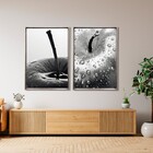 Quadro Cozinha Prata com Vidro 50x70cm Arte Própria