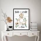 Quadro Cozinha Provençal - Confeitaria 24x18cm - Com Vidro Mo