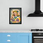 Quadro Cozinha Retro Cupcakes - Pin Up 45x34cm - Com Vidro Mo