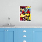 Quadro Cozinha Retrô Pin Ups Lanchonete 24x18cm - Com Vidro M