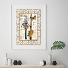 Quadro Cozinha Talheres - 60x48cm Moldura Branca