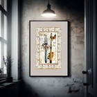 Quadro Cozinha Talheres - 60x48cm Moldura Preta