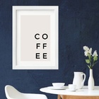 Quadro Cozinha Ultra Minimalista Coffee - 60x48cm Moldura:mad