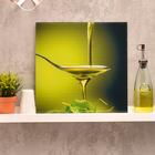 Quadro Cozinha V Verde 30x30cm