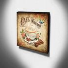 Quadro Cozinha Vintage Café Mousse Canvas 30x30cm-coz89