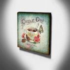 Quadro Cozinha Vintage Chocolate Quente Canvas 30x30cm-coz90