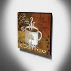 Quadro Cozinha Vintage Coffee Canvas 30x30cm-coz105